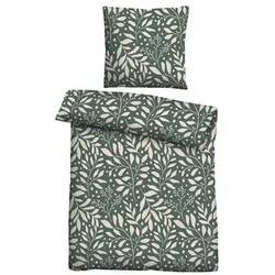 Castell® Bettwäsche Blätter-Design Baumwoll Jersey Einzelbett, 2tlg.