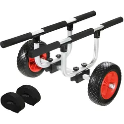helo Kajakwagen Transportwagen verstellbar 100kg pannensicher Aluminium Kanu K06