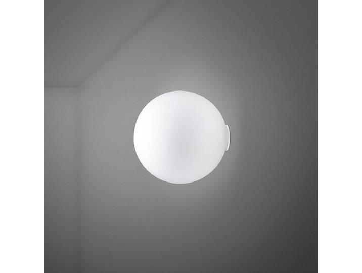 Fabbian Designer Wandlampe Lumi Sfera, dimmbar, weiß / opal, für Wohn- / Esszimmer, Glas, Design, Wandleuchte, Wandlampe Innen