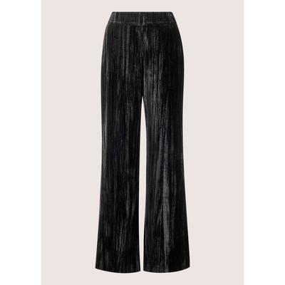 Stoffhose MADELEINE "Samthose Weite Hose zum Schlüpfen", Damen, Gr. 18, N + K Gr, schwarz, Obermaterial: 100% Polyester PES., Modern, normal, Hosen Stoffhose