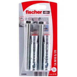 Fischer, Dübel, stålanker med skrue tam10 10x80mm (2 Stk.)