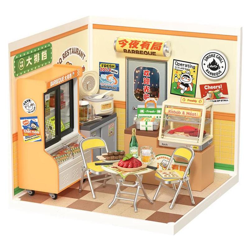 Robotime Bausatz Night Out Food Stall (DW022)