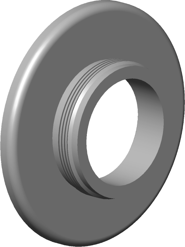 Dornbracht rosette partie inférieure 092748024-00 chromé