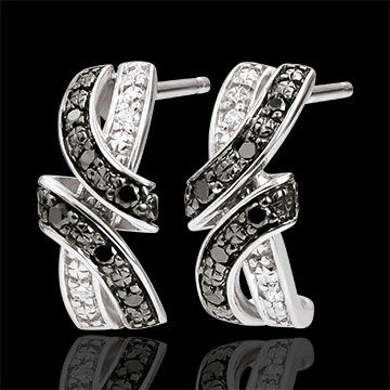 Edenly Ohrringe DÃ¤mmerschein - Rendez-vous - Schwarze und weiÃŸe Diamanten - 1