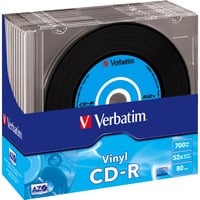 CD-R 700 MB Vinyl, CD-Rohlinge 52fach, 10 Stück
