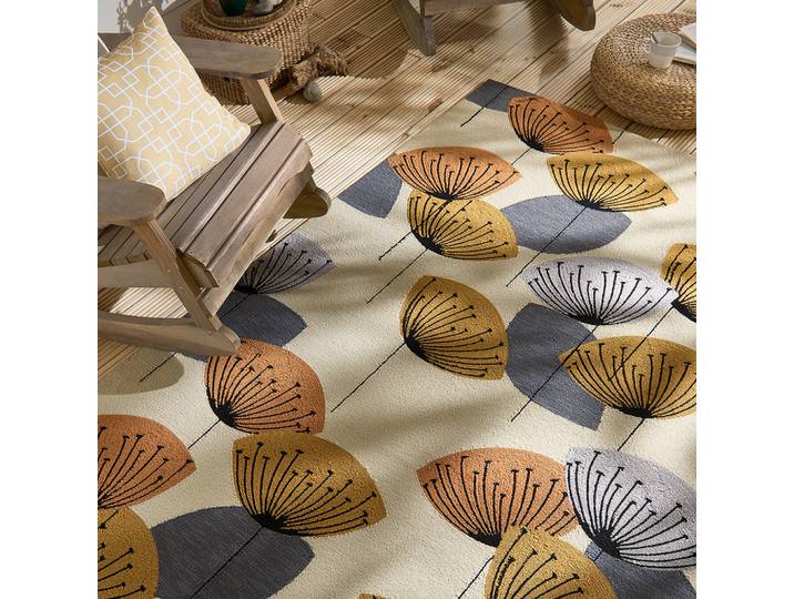 Hochwertiger In-/Outdoor Designer Teppich „Clocks“, verschiedene Grössen Multicolor Sanderson