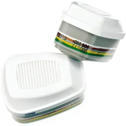 3M, Atemschutzmaske, -Gasfilter/Kombifilter 6096 A1E1HgP3 R (Pack mit 2 St) (2x)