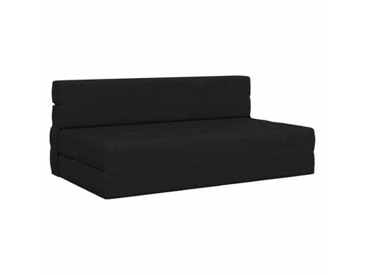 KUTYWEXFM Faltbares Schlafsofa 2-in-1 Klappsofa Schwarz 152x86,5x60cm Vielseitiges Gästebett für Wohnzimmer und Schlafzimmer mit abnehmbarem Bezug und weicher Schaumstoffpolsterung.