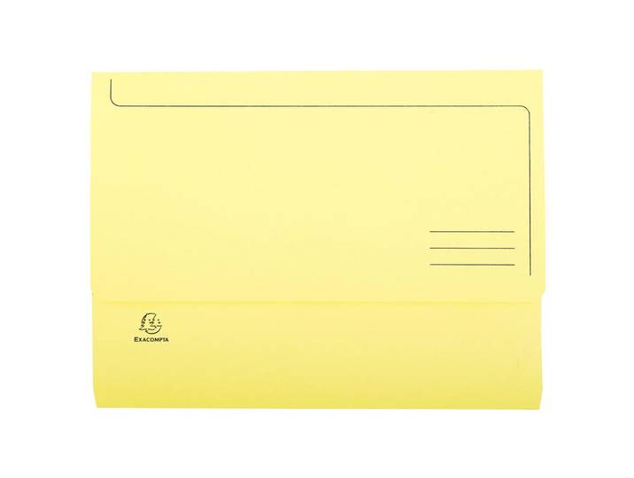EXACOMPTA Paquet de 50 chemises poche SUPER 210 - 24x34cm - Canari