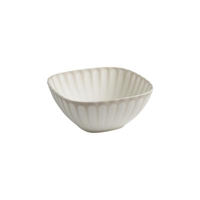APS Schale ARUMI – Melamin, 25 x 25 x 11 cm, weiß/beige, 2,8 Liter, stapelbar, spülmaschinengeeignet