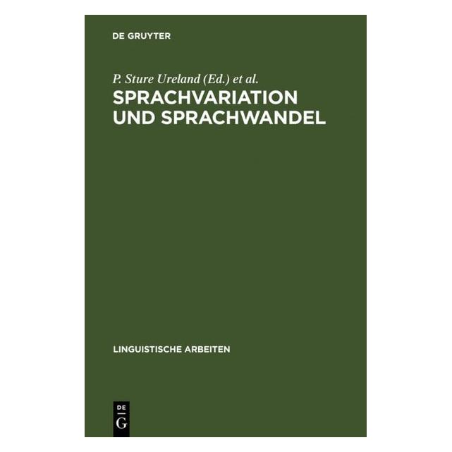 De Gruyter Sprachvariation und Sprachwandel (Deutsch, Hardcover) (67827502)