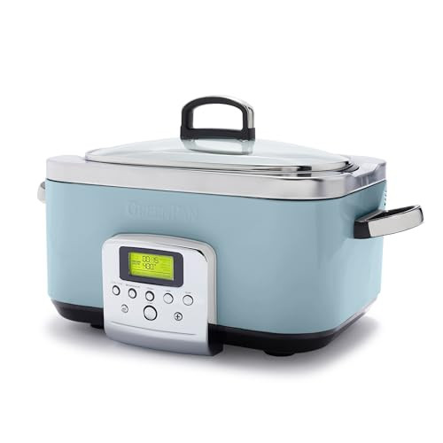 Greenpan Elite 8 in 1 Programmeerbare Slowcooker Multi Cooker 6L Blue Haze