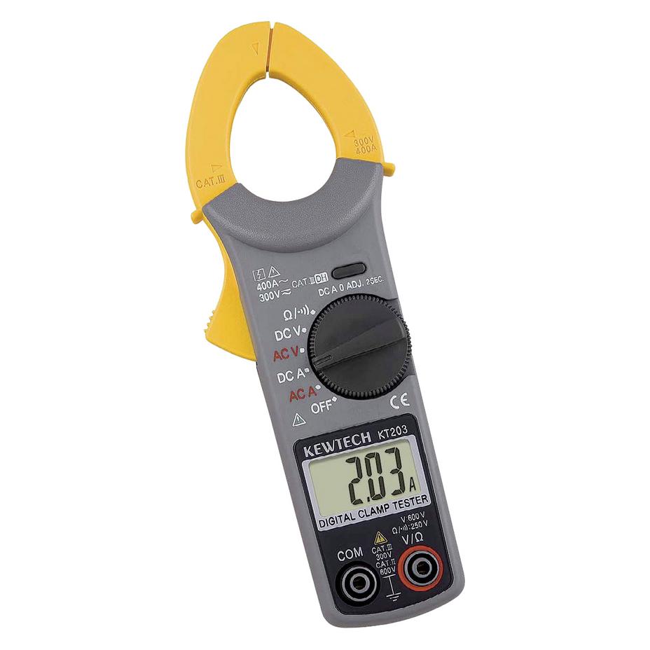 Kyoritsu digitale AC/DC stroomtang 400A 600V (KT203) (CAT II 600V, CAT III 300V, Zangenstrommesser) (KT203)