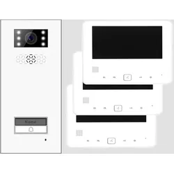 Türsprechanlage Einfamilienhaus Türstation XD1 + 3x Monitor XD7