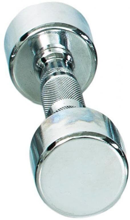 Kurzhantel GYMSTICK "Pro Chrome Dumbbell Single", silber, Hanteln, 3 kg, Stahl, Kurzhantel silber 3 kg