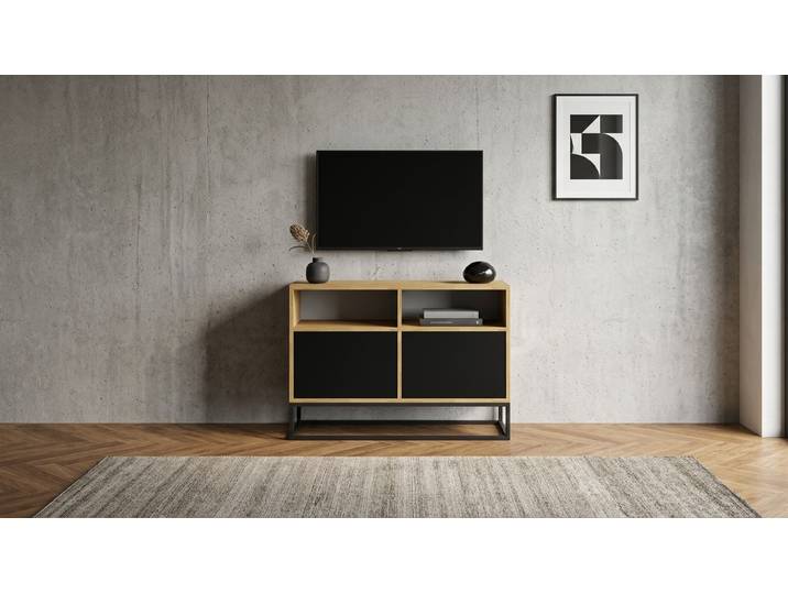 Sideboard TV Eiche Natur geölt