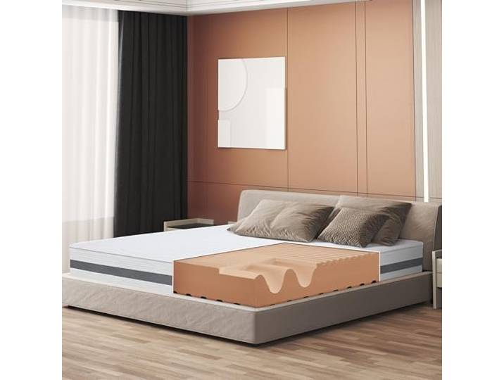 The White Stone Orthopädische Matratze 120 x 175 aus antibakteriellem Memory Höhe 25cm 3D-Air-Bezug aus hypoallergener und milbenhemmender Faser 7 differenzierte temperaturempfindliche Zonen