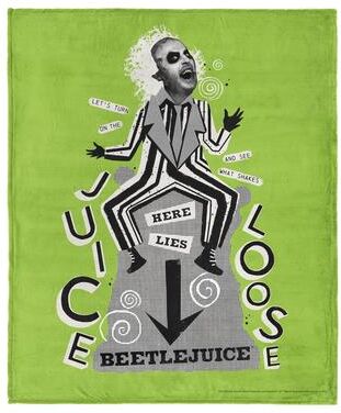 Northwest Warner Brothers Beetlejuice Silk Touch Throw Blanket