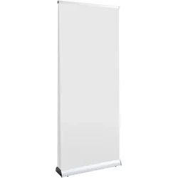Roll Up Twin, ohne Druck, 200 x 85 cm, Aluminium, silber