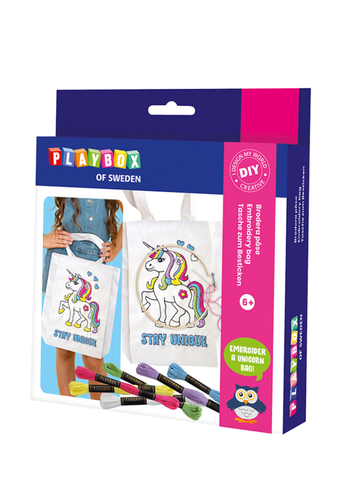 Playbox Bastelset "Tasche zum Besticken" - ab 6 Jahren - onesize