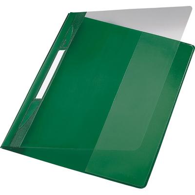 LEITZ Plastik-Hefter Exquisit A4+ PVC mit Innentasche grün