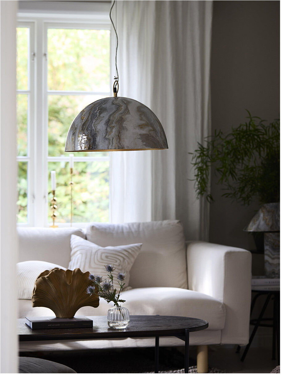PR Home Marnie Taklampa Marmor Natur
