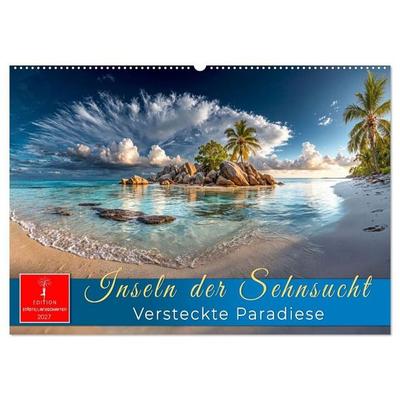 Inseln der Sehnsucht - Versteckte Paradiese (Wandkalender 2027 DIN A2 quer), CALVENDO Monatskalender