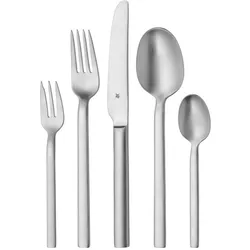 WMF Besteck Besteckset 6 Personen Alteo 30tlg Monobloc-Messer Edelstahl matt, Besteck, Silber