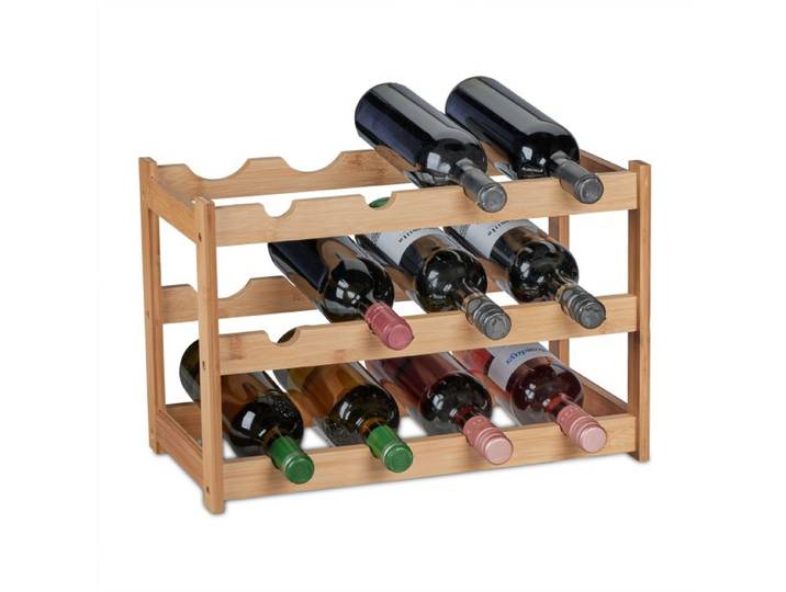 Relaxdays Weinregal für 12 Flaschen