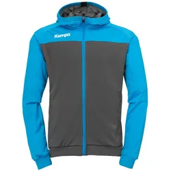 Kempa Prime Multi Trainingsjacke mit Kapuze anthrazit/kempablau XXL
