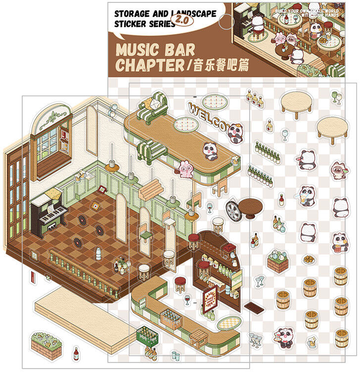 Sticker Chapitre Ambiance Musicale - Kawaii