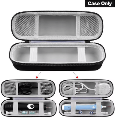 Uplift Curations Portable EVA Electric Toothbrush Travel Case Hard Shell Protective Storage Organizer Portable EVA Electric Toothbrush Travel Case Hard Shell Protective Storage Organizer
