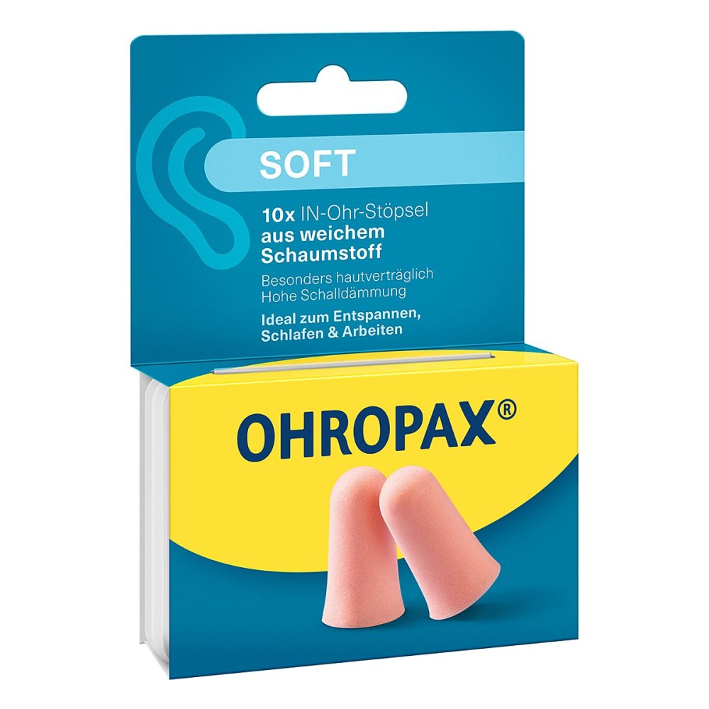 OHROPAX GmbH Ohropax Soft Schaumstoff In-Ohr Stöpsel 19412679