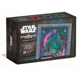 Clementoni Star Wars Metamorphic Art Collection Episoden IV–VI, 520 Teile mit LED-Rahmen