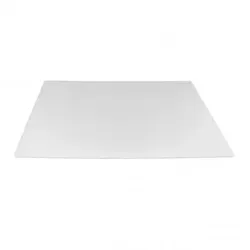 Schneidebrett aus weißem Polyethylen, 60 x 40 x 0,5 cm, flexibel, für Brot und Milchprodukte, 6616