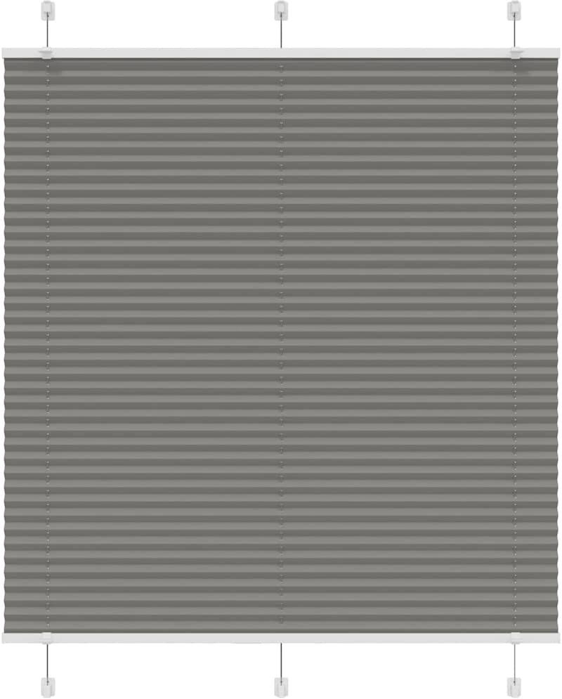 Metro Room Darkening Pleated Shade Anthracite 120cmW x 100cmL