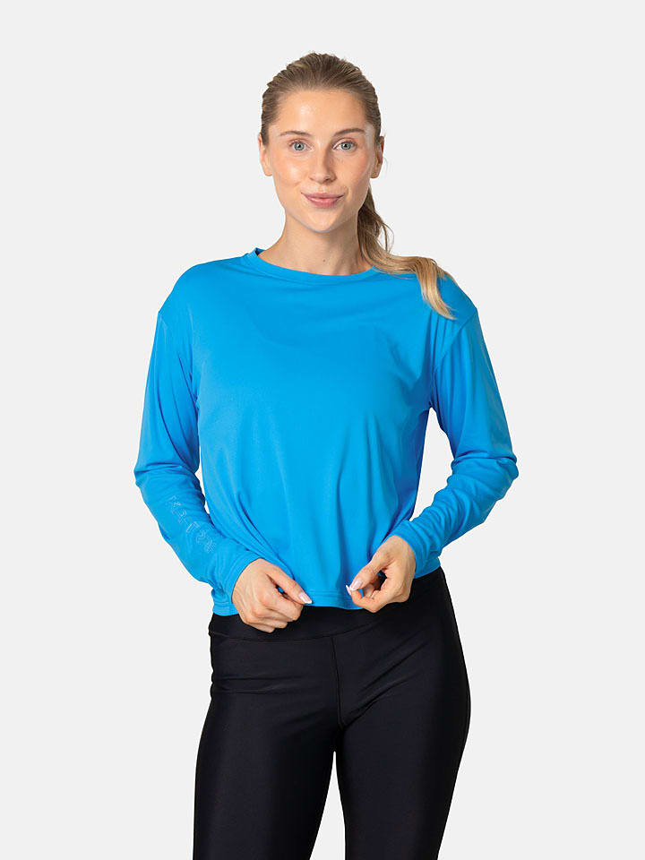 KARI TRAA Funktionslongsleeve "Una" in Blau - M