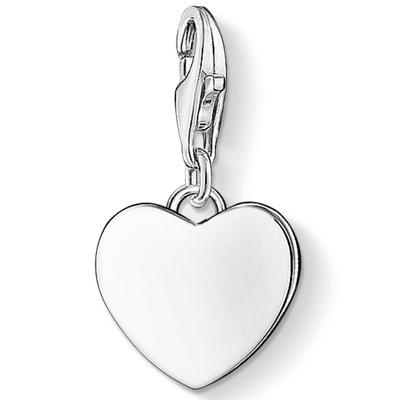 Charm-Einhänger THOMAS SABO "Herz", silber (silberfarben), Charms, Damen, Silber 925 (recycelt)