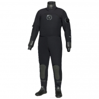 Bare D6 HD mit Metall-Zip - Neoprentrockentauchanzug - schwarz - Gr. MLS