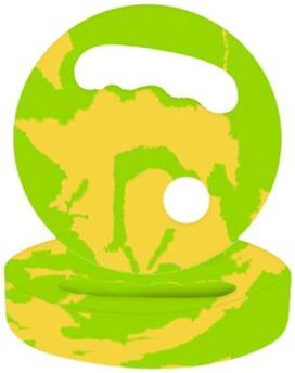 Shop Station Comfort Grip Swim Training Discs EVA Water Exercise Discs For Aquatic Fitness & Swim Practice green Yellow