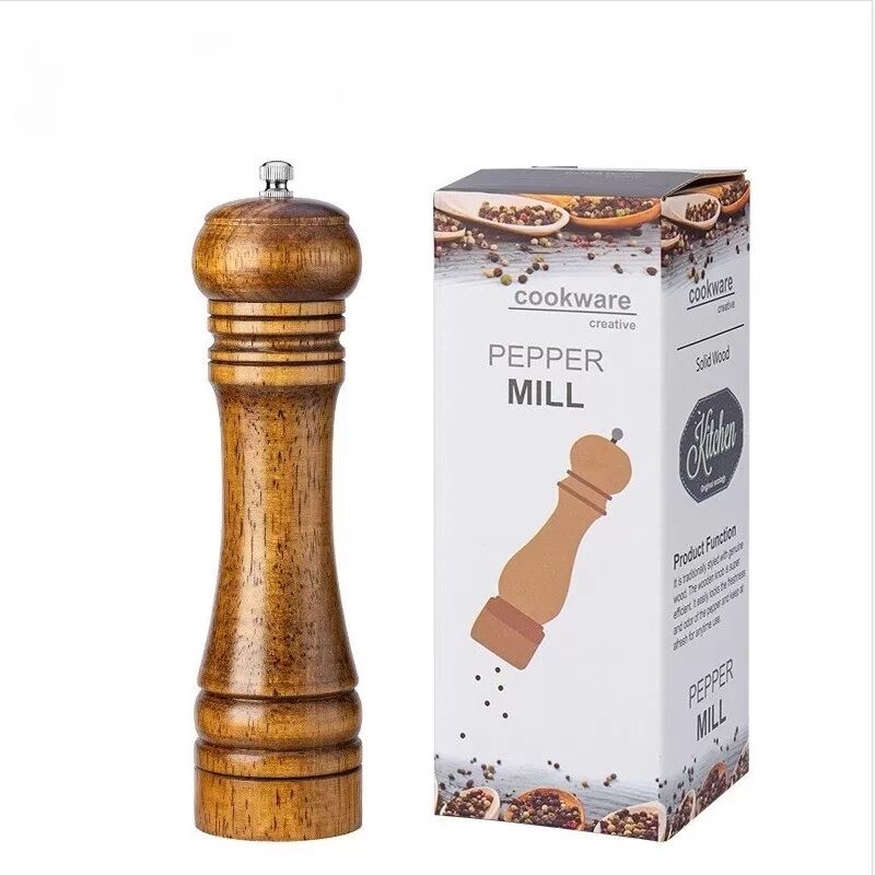 INF 8 Zoll Retro-Farbe Manuelle Einstellbare Grobheit Pfeffermühle