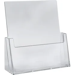Prospekthalter, Polystyrol, Taymar 1 x Hochformat | A4, PS, transparent
