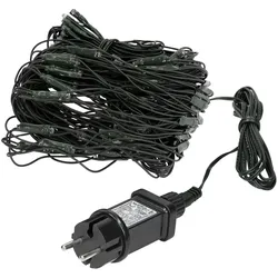 LED LICHTERNETZ 2x1 m 160LED Warmweiß Innen/Außen IP44 Wetterfest