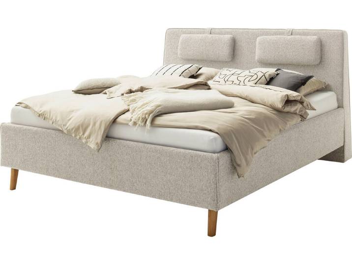 SCHÖNER WOHNEN-Kollektion Polsterbett MADRID wahlweise mit Bettkasten, erhältlich in der Größe 180x200cm, wahlweise mit schwarzen Metallfüßen oder Holzfüßen
