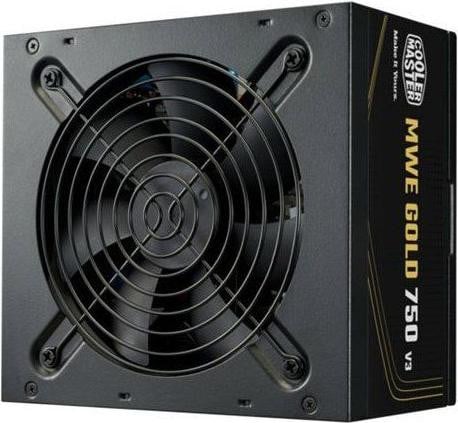 Cooler Master MWE Gold 750 V3 voeding, 750W, ATX 3.1, 80+ Gold, niet-modulair, PCIe 5.1