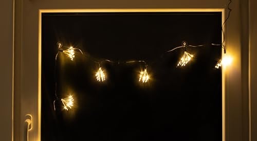 Spetebo Led-decoratieve lichtketting met lichtbundels warm wit - 200 cm - 70 LED - Outdoor lichtgordijn met timer op batterijen
