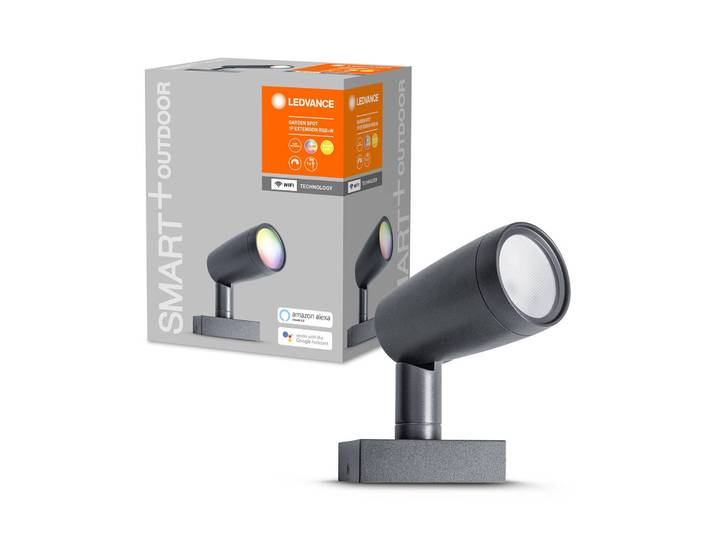 LEDVANCE SMART+ WiFi Garden Spot 1er Erweiterung Spot, dimmbar, alu / grau / zink, Aluminium, Modern