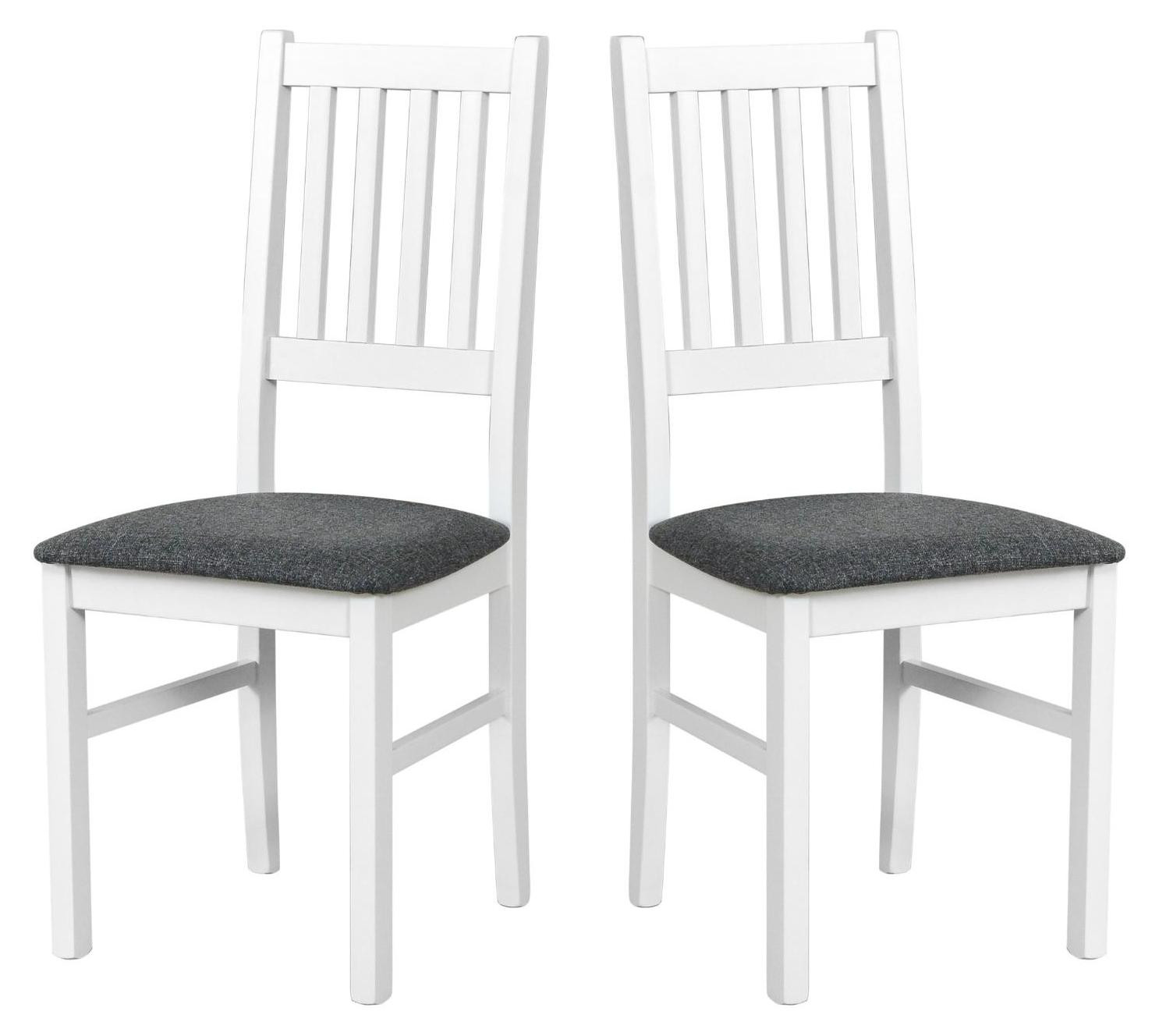 LeafDesign Set van 2 eetkamerstoelen model Bos wit hygge stijl