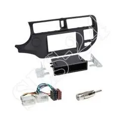 Kia Rio (UB) 09/2011 - 03/2015 Autoradio 2-DIN mit Fach Einbaurahmen Radioble...