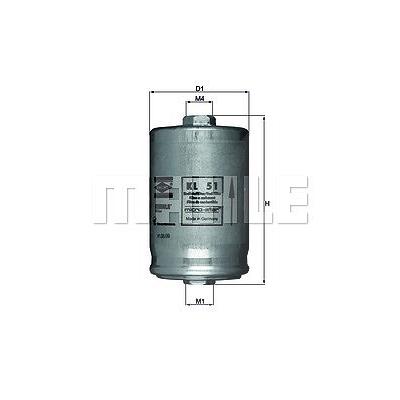 Mahle Kraftstofffilter [Hersteller-Nr. KL51] für Audi